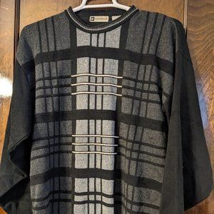 Square and Stripe Pullover Sweater